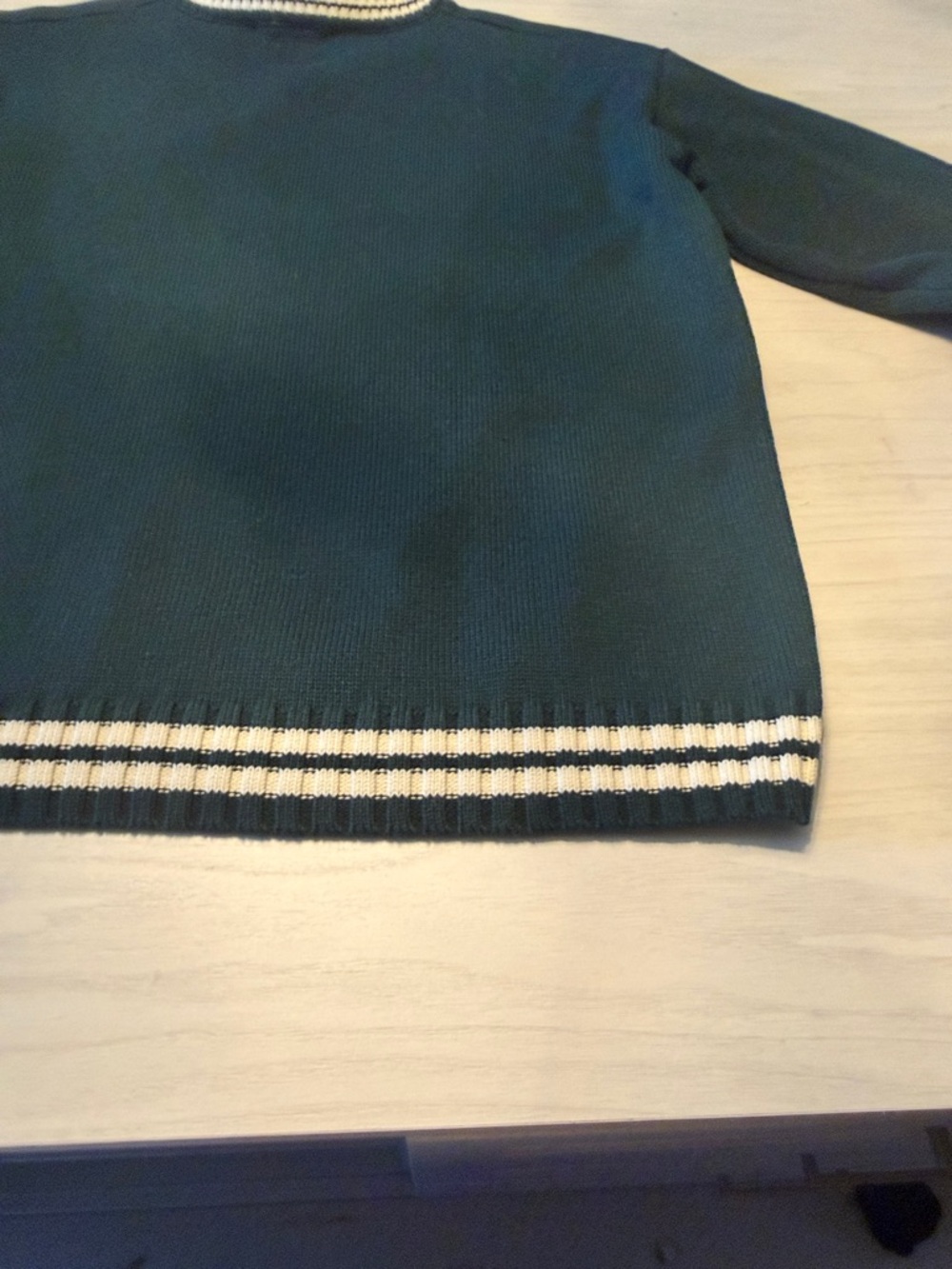 Yellow the Label Classic Forest Green Cashmere Sweater - Picture 11 of 14